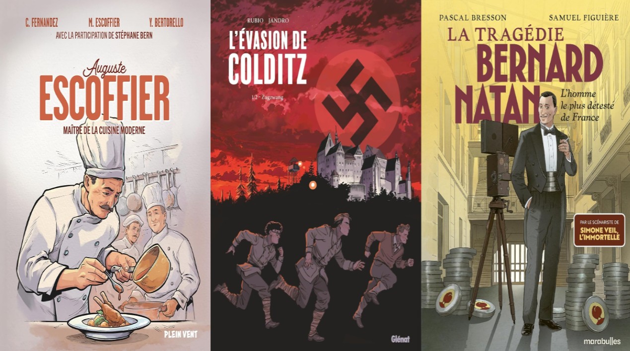 Planches, cases et bulles – un regard sur la bande dessinée du 23 mai 2026 : « Histoires vraies : Escoffier, Bernard Natan et les évadés de Colditz » episode artwork